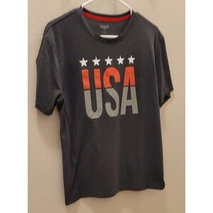 Old navy active‎ large men's black T-shirt Stars  USA